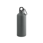 Aluminium drinkfles bedrukken met karabijnhaak 540ml Matt Cruiser kleur donkergrijs