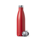 Roestvrijstalen drinkfles met schroefdop van staal, 550ml kleur rood  negende weergave