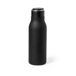 RVS thermosfles met handvat op de deksel 600ml Fancy kleur zwart  negende weergave