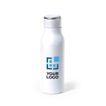 RVS thermosfles met handvat op de deksel 600ml Fancy met jouw bedrukking