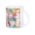 Glazen mok bedrukken foto 300ml Frost Sublim kleur doorzichtig wit vierde weergave