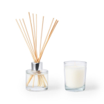 Aromatische set van 50 ml diffuser en geurkaars Wellness kleur wit eerste weergave