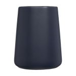 Keramische mok met brede basis van 450 ml Wide Base kleur marineblauw tweede weergave voorkant