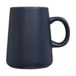 Keramische mok met brede basis van 450 ml Wide Base kleur marineblauw weergave zijkant