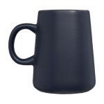 Keramische mok met brede basis van 450 ml Wide Base kleur marineblauw tweede weergave met zijkant