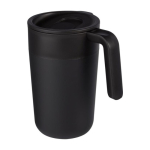 Thermosbeker van gerecycled plastic en metaal 400ml Vogue Recycled
