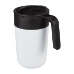 Thermosbeker van gerecycled plastic en metaal 400ml Vogue Recycled
