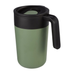 Thermosbeker van gerecycled plastic en metaal 400ml Vogue Recycled