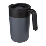 Thermosbeker van gerecycled plastic en metaal 400ml Vogue Recycled