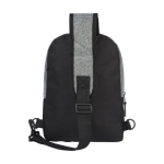 Multi-Pocket rugzak bedrukken met enkel handvat DuoTone Mini kleur zwart tweede weergave achterkant