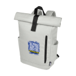Waterdichte rugzak voor 15,6'' laptops kleur grijs weergave transfer printen