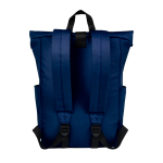 Waterdichte rugzak voor 15,6'' laptops kleur marineblauw tweede weergave achterkant