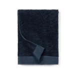 Badhanddoek van katoen en tencel 70x140cm FreshFiber Medium kleur donkerblauw
