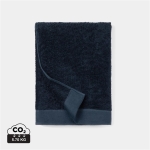 Badhanddoek van katoen en tencel 70x140cm FreshFiber Medium kleur donkerblauw