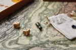 Promotioneel Ludo-bordspel gepresenteerd in een doos kleur zwart