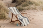 Handdoek voor strandstoel in katoen 450 gr/m2 en 80x180cm Seaside kleur grijs sfeer weergave 4