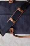 Kwaliteit gerecyclede canvas weekendtas EcoJourney kleur marineblauw sfeer weergave 3
