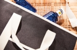 Gerecyclede koeltas met elegante details Nevera Jasper kleur zwart sfeer weergave 3