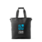 Klassieke, waterbestendige laptoptassen 15'' Tote Contempo kleur zwart met afdrukgebied