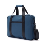 Laptoptas met trolleyriem en handvat bedrukken Contempo kleur blauw derde weergave