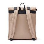 Waterafstotende vegan leren reisrugzak Contempo kleur beige tweede weergave