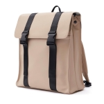 Waterafstotende vegan leren reisrugzak Contempo kleur beige derde weergave