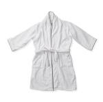 Luxe badjas van zacht katoen bedrukken L/XL Dreamy Cotton kleur wit tweede weergave