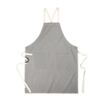 Schort met twee voorzakken van gerecycled katoen Protector kleur grijs