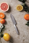 Promotioneel stalen mes bedrukken in Japanse stijl Hattasan Santoku kleur zilver sfeer weergave 2
