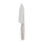 Promotioneel stalen mes bedrukken in Japanse stijl Hattasan Santoku kleur zilver met afdrukgebied