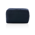 Toilettas van gerecycled canvas van 285 g/m2 EcoTrace Raw kleur marineblauw derde weergave
