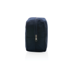 Toilettas van gerecycled canvas van 285 g/m2 EcoTrace Raw kleur marineblauw vierde weergave