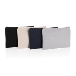 Klassieke etui van 285 g/m² ruw gerecycled canvas EcoTrace kleur gebroken wit algemene weergave