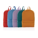 Rugzak van gerecycled canvas in kleur 285 g/m2 EcoTrace kleur lichtblauw algemene weergave