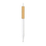 Eco pen bedrukken van gerecyclede materialen Dokumental® Bamboo Clip kleur wit tweede weergave