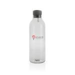 Groot formaat fles van kleurrijk gerecycled plastic 1L Avira Atik kleur doorzichtig weergave met logo