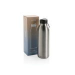 BPA-vrije thermosfles met handvat 500ml Aira Avior kleur zilver weergave met doos