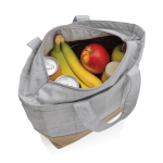 Koelbox in vorm van canvas tas verschillende kleuren EcoTrace Raw kleur grijs tweede weergave