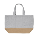 Koelbox in vorm van canvas tas verschillende kleuren EcoTrace Raw kleur grijs vierde weergave
