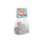 Zakje Wilhelmina Mints met personaliseerbare verpakking 100g kleur doorzichtig