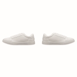 Lichtgewicht synthetisch leren sneakers bedrukken maat 45 kleur wit zevende weergave