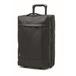 Trolley bedrukken met stevige basis en dubbel compartiment RPET 600D kleur zwart tweede weergave