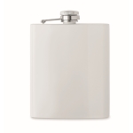 Gerecyclede roestvrijstalen fles voor full colour bedrukking 190ml kleur wit tweede weergave