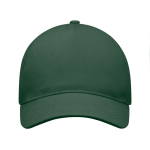 Baseball cap bedrukken van dik katoen, maat 7 1/4, 260 g/m2 kleur donkergroen