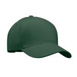 Baseball cap bedrukken van dik katoen, maat 7 1/4, 260 g/m2 kleur donkergroen