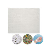 Ecologische polsbandjes van papier en bloemzaden kleur wit tweede weergave