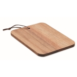 Acaciahouten snijplank laten bedrukken met koord kleur hout