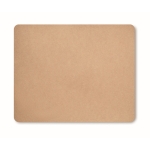 Bedrukte muismatten van gerecycled papier met antislipbasis kleur beige derde weergave