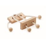 Duurzame houten puzzel met rechthoeken kleur hout