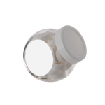 Klein potje met logo gevuld met ronde Wilhelmina Mints 200ml kleur wit tweede weergave